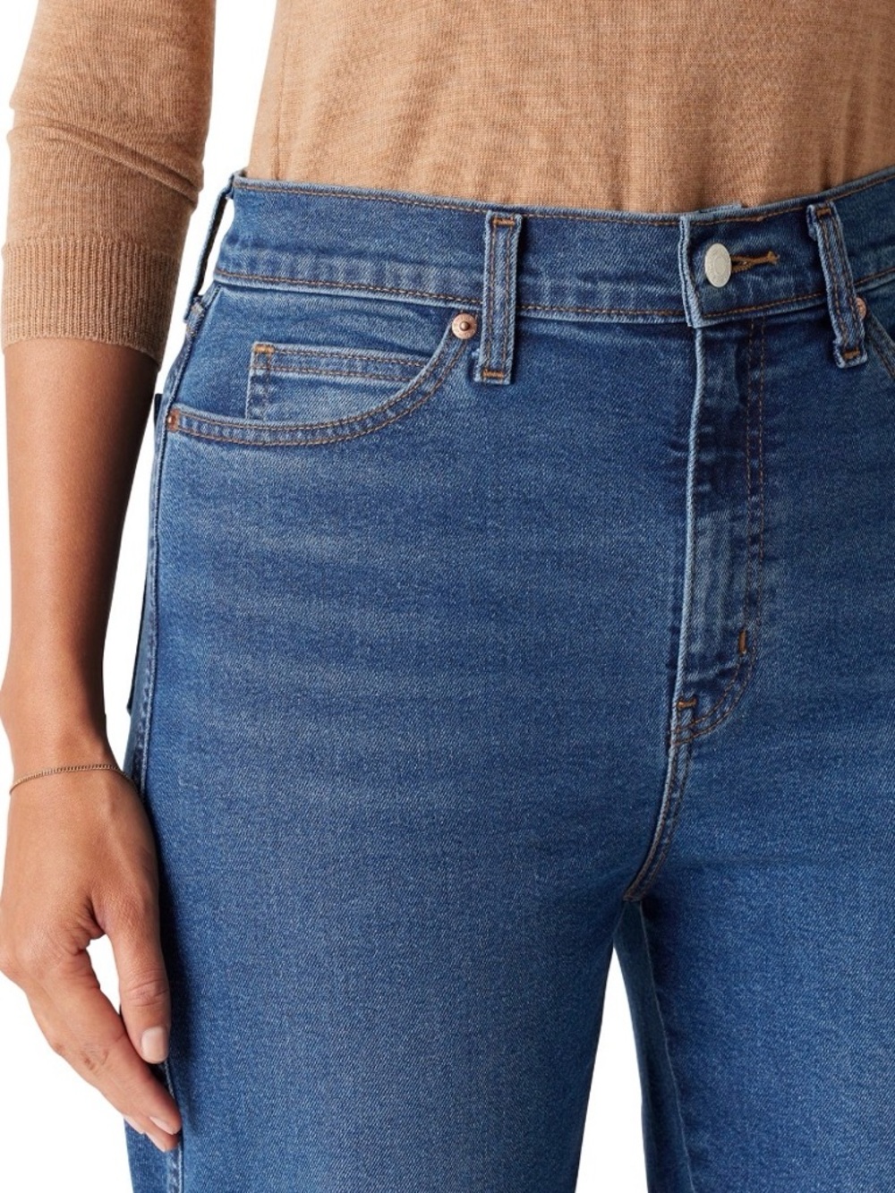 Women's Levi’s High Rise Straight Jean Denim Size 14/32W - Picture 5 of 8